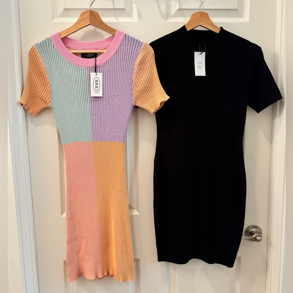 Pair of Cider Knit Dresses